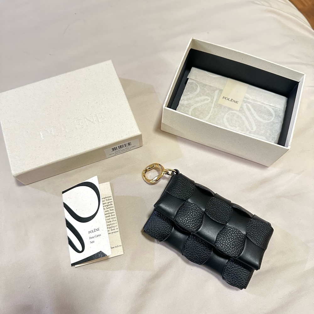 Polene Neiti wallet cardholder Black small
